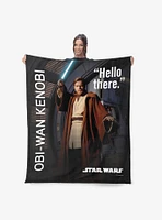 Star Wars Classic Quotes Obi-Wan Kenobi Silk Touch Sherpa Throw Blanket