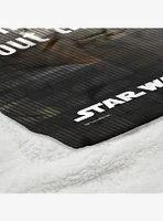 Star Wars Classic Quotes Luke Bad Feelings Silk Touch Sherpa Throw Blanket