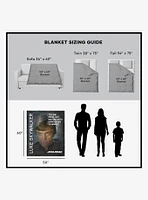 Star Wars Classic Quotes Luke Skywalker Silk Touch Sherpa Throw Blanket