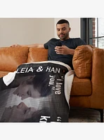 Star Wars Classic Quotes Leia and Han Silk Touch Sherpa Throw Blanket