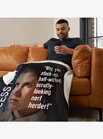 Star Wars Classic Quotes Leia Silk Touch Sherpa Throw Blanket