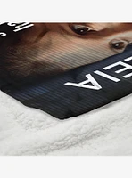 Star Wars Classic Quotes Leia Silk Touch Sherpa Throw Blanket