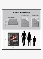 Star Wars Classic Quotes Darth Sidious Silk Touch Sherpa Throw Blanket