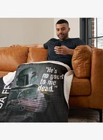 Star Wars Classic Quotes Boba Fett Silk Touch Sherpa Throw Blanket