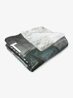 Star Wars Classic Quotes Boba Fett Silk Touch Sherpa Throw Blanket