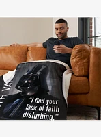 Star Wars Classic Quotes Vader Silk Touch Sherpa Throw Blanket