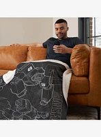Transformers One Shall Stand One Shall Fall Silk Touch Sherpa Throw Blanket