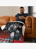 Transformers G1 Grid Bumblebee Silk Touch Sherpa Throw Blanket