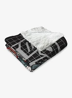 Transformers G1 Grid Bumblebee Silk Touch Sherpa Throw Blanket