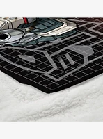 Transformers G1 Grid Bumblebee Silk Touch Sherpa Throw Blanket