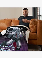 Transformers G1 Grid Jazz Silk Touch Sherpa Throw Blanket