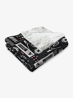 Star Wars Classic Repeats and Patterns Darth Vader Silk Touch Sherpa Throw Blanket