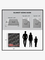 Star Wars Classic Repeats and Patterns Darth Vader Silk Touch Sherpa Throw Blanket
