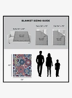 Star Wars Classic Repeats and Patterns Mandala Silk Touch Sherpa Throw Blanket