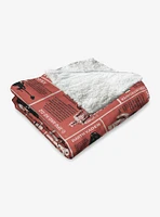 Star Wars Classic Repeats and Patterns Action Figures Silk Touch Sherpa Throw Blanket