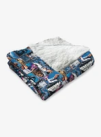Star Wars Classic Repeats and Patterns A New Hope Silk Touch Sherpa Throw Blanket