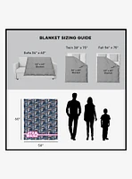 Star Wars Classic Repeats and Patterns A New Hope Silk Touch Sherpa Throw Blanket
