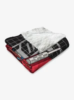 Transformers G1 Grid Megatron Silk Touch Sherpa Throw Blanket