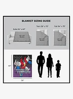 Transformers G1 Grid Soundwave Silk Touch Sherpa Throw Blanket
