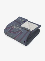 Transformers G1 Grid Starscream Silk Touch Sherpa Throw Blanket