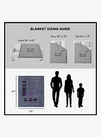 Transformers G1 Grid Starscream Silk Touch Sherpa Throw Blanket