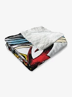 Marvel Dr. Strange Comic Silk Touch Sherpa Throw Blanket