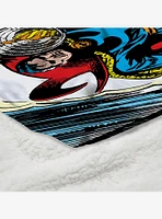 Marvel Dr. Strange Comic Silk Touch Sherpa Throw Blanket