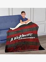 A Nightmare On Elm Street Sweater Silk Touch Sherpa Throw Blanket