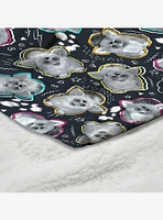 Furby Retro Furby Pattern Silk Touch Throw Blanket