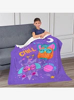 Furby Let's Chill Silk Touch Throw Blanket