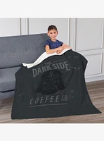 Star Wars Classic Dark Side Coffee Co. Silk Touch Sherpa Throw Blanket