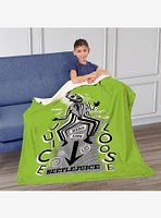 Beetlejuice Juice Is Loose Silk Touch Sherpa Throw Blanket