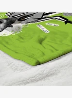 Beetlejuice Juice Is Loose Silk Touch Sherpa Throw Blanket