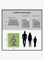 Beetlejuice Juice Is Loose Silk Touch Sherpa Throw Blanket