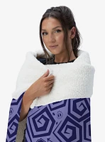 Beetlejuice Creepy Crawlies Silk Touch Sherpa Throw Blanket