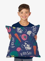 Disney Mickey & Friends Fresh Veggies Throw Pillow