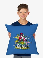 Mighty Morphin Power Rangers Go Go Mighty Morphin Power Rangers Throw Pillow