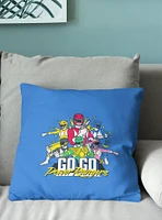 Mighty Morphin Power Rangers Go Go Mighty Morphin Power Rangers Throw Pillow