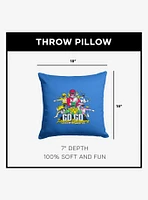 Mighty Morphin Power Rangers Go Go Mighty Morphin Power Rangers Throw Pillow