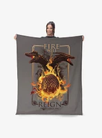 House of the Dragon Let It Reign 50x60" Silk Touch Throw Blanket