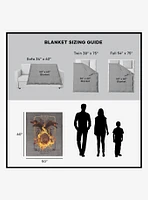 House of the Dragon Let It Reign 50x60" Silk Touch Throw Blanket