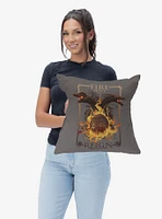 House of the Dragon Let It Reign Throw Pillow