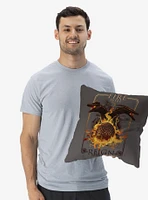 House of the Dragon Let It Reign Throw Pillow