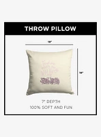 Where The Wild Things Are Find Me Pink Throw Pillow