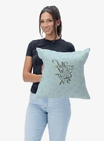 Where The Wild Things Are In The Leaves Throw Pillow