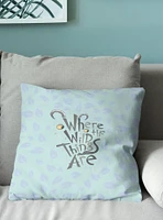 Where The Wild Things Are In The Leaves Throw Pillow