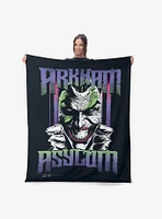 DC Comics Arkham Asylum 50x60" Silk Touch Throw Blanket
