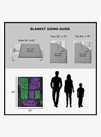 DC Comics Gotham Grin 50x60" Silk Touch Throw Blanket