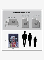 Mighty Morphin Power Rangers 50x60" Silk Touch Throw Blanket
