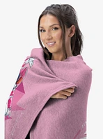Mighty Morphin Power Rangers Pink and Yellow 50x60" Silk Touch Throw Blanket